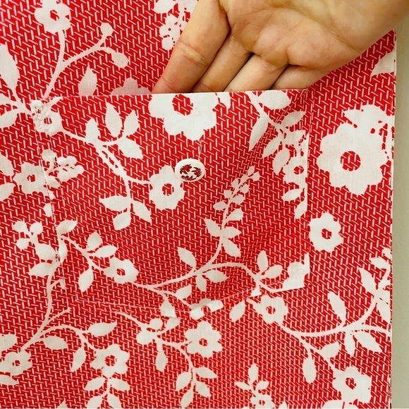 Vintage Floral Romper Red and White 14 - Picture 6 of 11